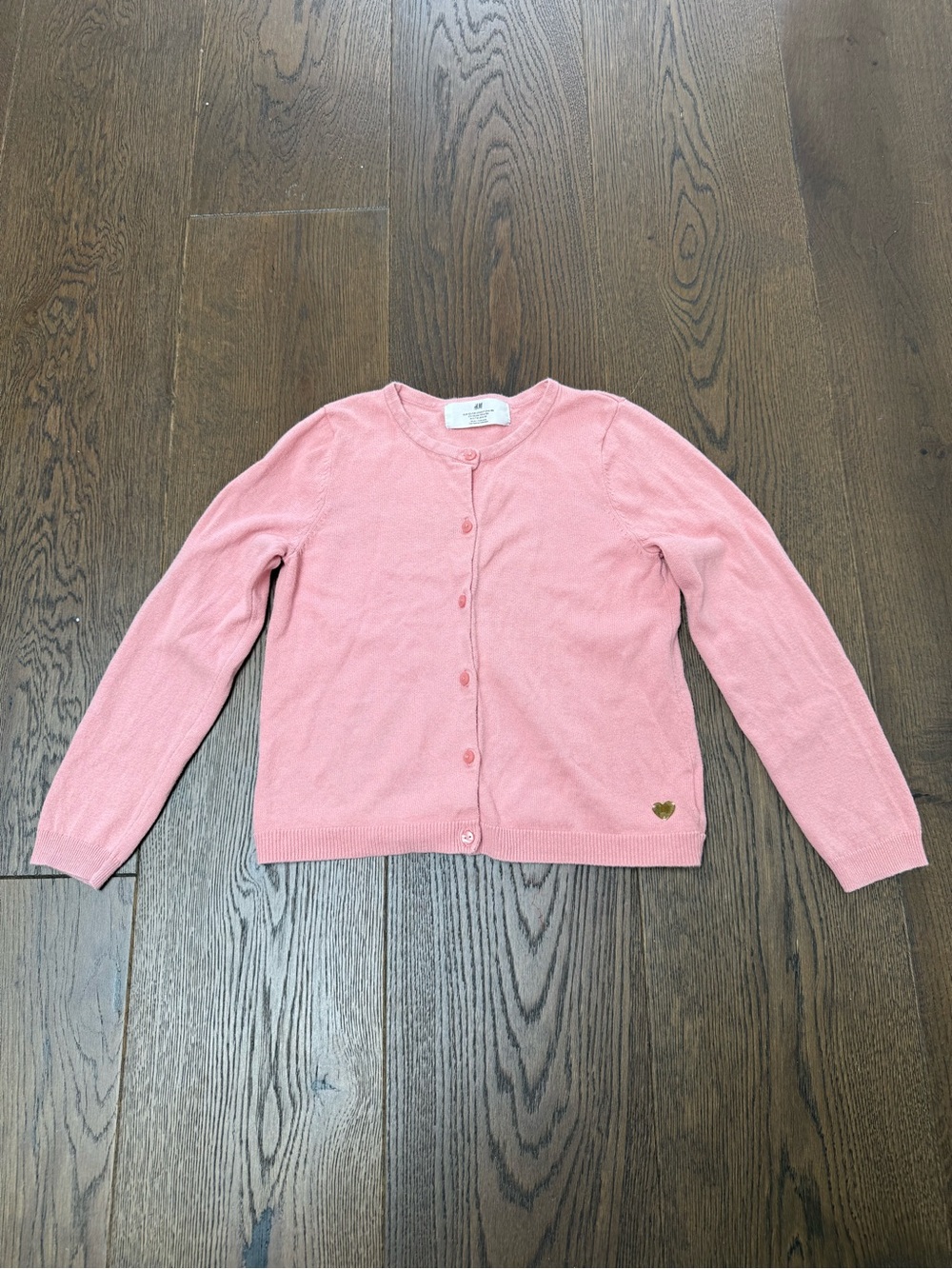 H&M Pink Girls' Button-Front Cardigan